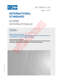 IEC 80601-2-30:2009/AMD1:2013