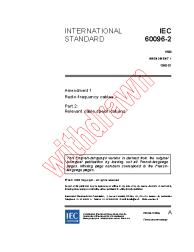 IEC 60096-2:1961/AMD1:1990