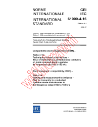 IEC 61000-4-16:1998+AMD1:2001 Consolidated