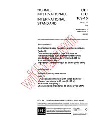 IEC 60169-15:1979/AMD1:1996