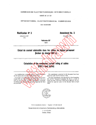 IEC 60287:1969/AMD3:1977