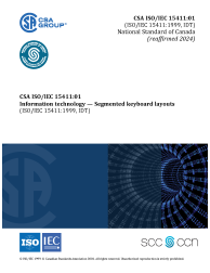 CSA ISO/IEC 15411:01 (R2024)