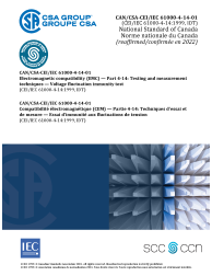 CAN/CSA-CEI/IEC 61000-4-14-01 (R2022)