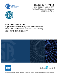 CSA ISO 9241-171:14 (R2024)
