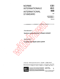 IEC 60908:1987/AMD1:1992