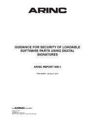 ARINC Report 835-1:2014