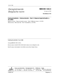 NBN EN 1335-3:2009