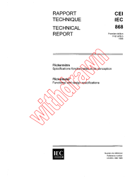 IEC TS 60868:1986
