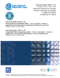 CAN/CSA-CEI/IEC 1000-1-1-97 (R2023)