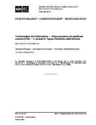 ISO/IEC 9594-6:2001/COR2:2007