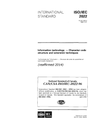 CAN/CSA-ISO/IEC 2022-96 (R2014)