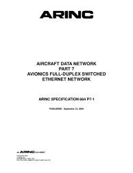 ARINC Specification 664P7-1:2009