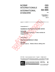 IEC 60092-505:1984/AMD1:1993