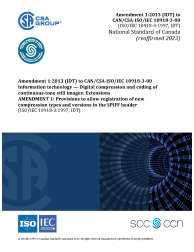 CAN/CSA-ISO/IEC 10918-3-00/A1:13 (R2023)
