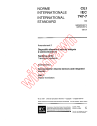 IEC 60747-7:1988/AMD2:1994