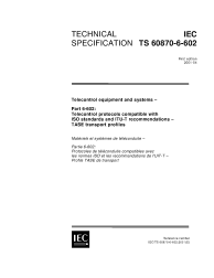 IEC TS 60870-6-602:2001