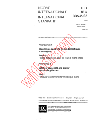 IEC 60335-2-25:1993/AMD1:1995