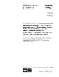 ISO/IEC 10035-1:1995/AMD1:1997