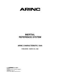 ARINC Characteristic 704A:1999