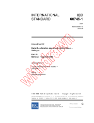 IEC 60745-1:2001/AMD2:2003