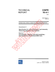 CISPR TR 16-4-1:2003/AMD2:2007