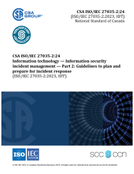 CSA ISO/IEC 27035-2:24