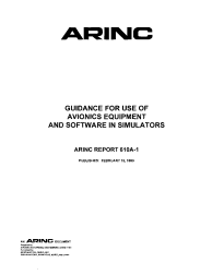 ARINC Report 610A-1:1999