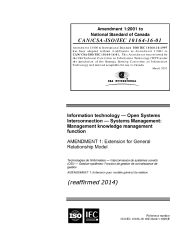 CAN/CSA-ISO/IEC 10164-16A-01 (R2014)