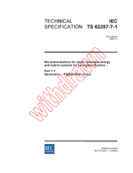IEC TS 62257-7-1:2006