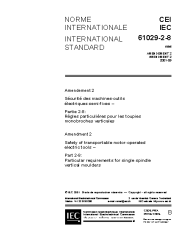 IEC 61029-2-8:1995/AMD2:2001