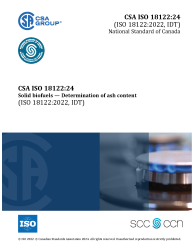 CSA ISO 18122:24