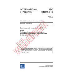 IEC 61000-4-15:1997+AMD1:2003 Consolidated