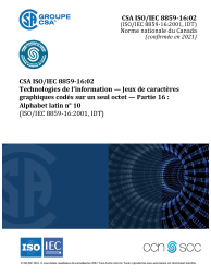 CSA ISO/IEC 8859-16:F02 (C2021)