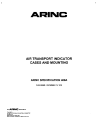 ARINC Specification 408A:1976