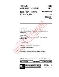 IEC 60335-2-3:1993/AMD1:1999