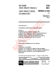 IEC 60364-4-442:1993/AMD2:1999