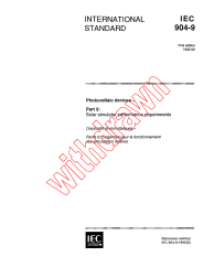 IEC 60904-9:1995