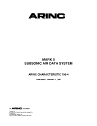 ARINC Characteristic 706-4:1988