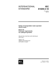 IEC 61029-2-10:1998