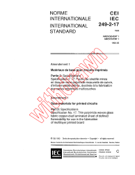 IEC 60249-2-17:1992/AMD1:1993