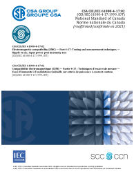 CSA CEI/IEC 61000-4-17:02 (R2021)