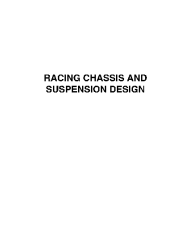 Racing Chassis and Suspension Design
