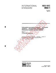 ISO/IEC 9592-1:1989