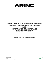 ARINC Characteristic 791P3:2024