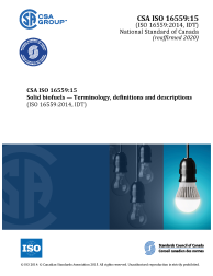 CSA ISO 16559:15 (R2020)