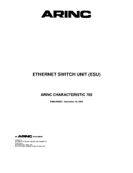 ARINC Characteristic 765:2003