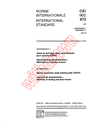 IEC 60872:1987/AMD1:1991