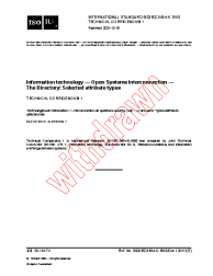 ISO/IEC 9594-6:1998/COR1:2001
