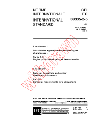 IEC 60335-2-5:1992/AMD1:1999