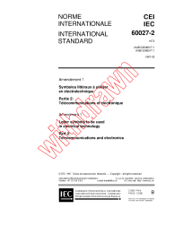 IEC 60027-2:1972/AMD1:1997